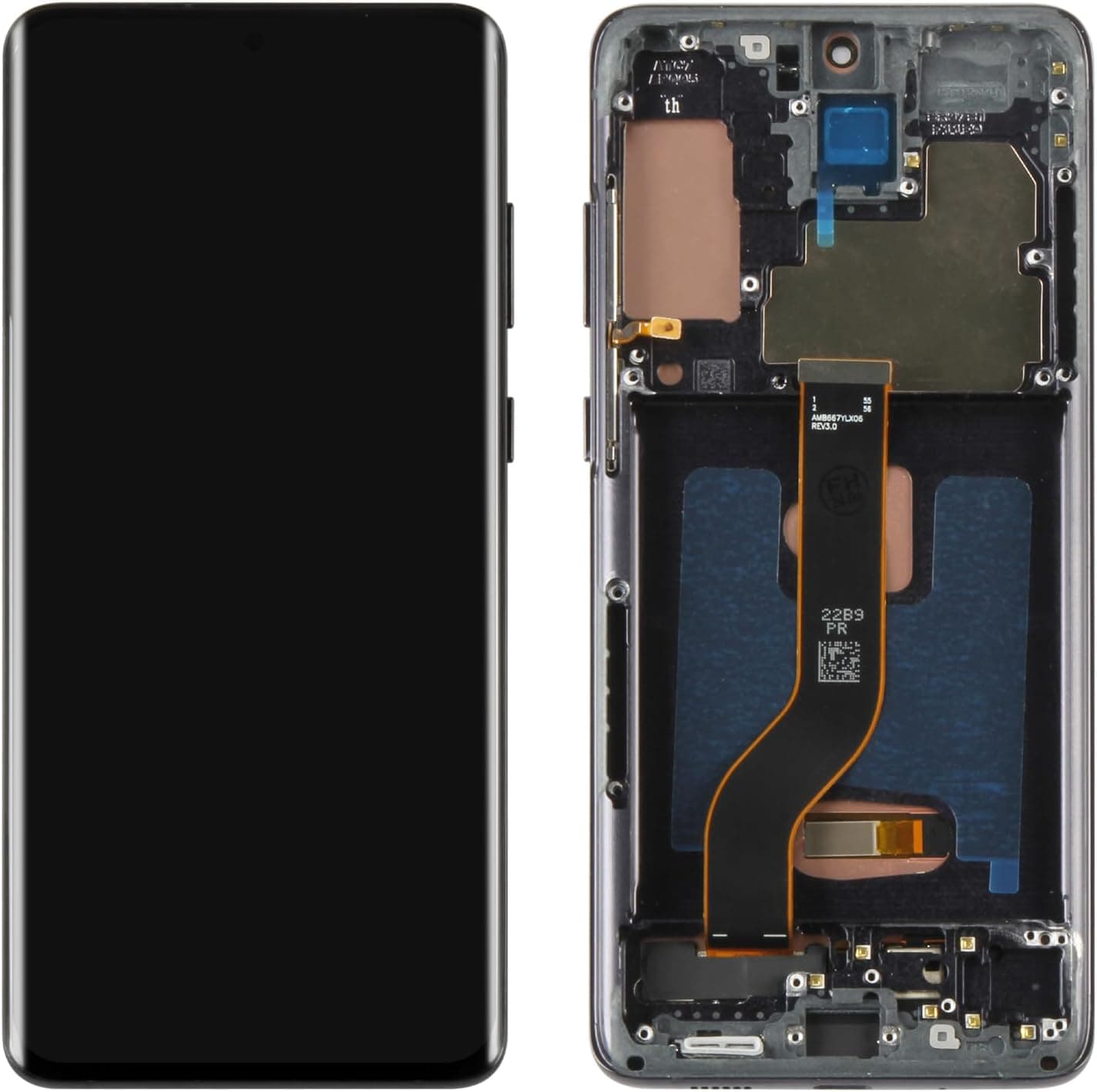 Tela de Substituição LCD Yondista Galaxy S20 Plus Touch Screen 17,0 cm Preto Compatível S20 Plus 5G