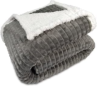 Cobertor Casal Dupla Face Corttex Sherpa Cinza Chumbo com Textura Aveludada