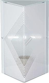 Plafon arandela branco com difusor listrado para lâmpada LED E-27