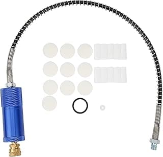 Separador de água de óleo de compressor PCP com mangueira de mola e conector fêmea de 8 mm