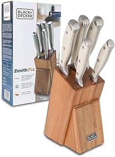 Jogo de Facas BLACK+DECKER Zenith Pro com 6 Peças - Lâminas em Aço Forjado