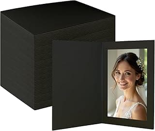 Porta-retrato preto 10 x 15 cm para fotos, com foto de noiva sorridente