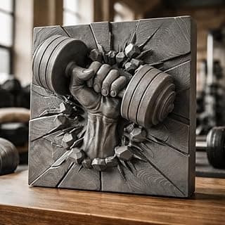 Quadro Decorativo Academia Fitness Força Halter Parede Gym Musculação Treino Foco