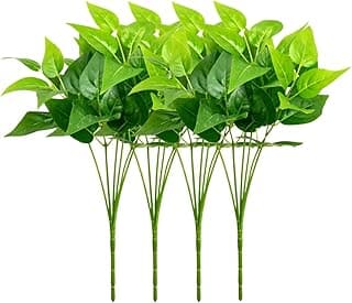 Plantas Artificiais Decorativas Buque Arranjo Folhagens Verdes Realista Ideal para Sala Quarto Escritório ou qualquer Outro Ambiente que Deseja Elegância e Sofisticação sem Vaso sem Manutenção (4)