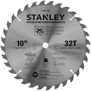 STANLEY Lâmina de Serra Circular 10 Pol. (255mm) com 32 Dentes STA7740