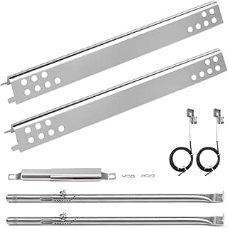 Kit de peças de reposição para churrasqueira Charbroil Performance 2 queimadores, aço inoxidável e cromado