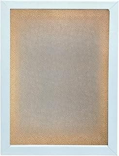 Kit 5 Molduras A4 MDF Sem Vidro, Porta Retrato Decorativo Branco Preto Marrom para Parede Horizontal Verti(branco)
