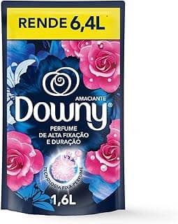 Amaciante concentrado Downy Brisa Intenso 1,6L, rende 6,4L, perfume de alta fixação e duração