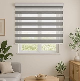Persiana Double Vision Sunny 1,60Larg X 1,60Alt Cinza