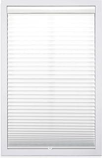 DEZ Furnishings QDWT224480 Persiana plissada com filtro de luz sem fio, 57 cm L x 122 cm C, branca