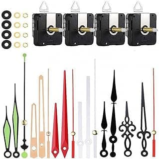 Kit de peças para relógio de parede com ponteiros e mecanismos de relógio silencioso