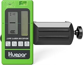 Receptor a laser LR-5RG Huepar, detector de feixe verde e vermelho, frontal
