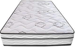 Cama inBox Moderne Colchão de Solteiro Ortopédico, Espuma D45, Cinza e Branco, 25x88x188cm, Suporta até 140kg