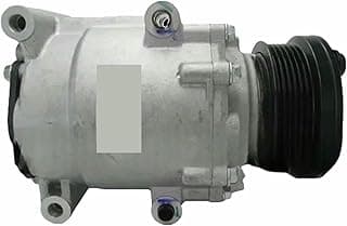 Compressor de ar condicionado automotivo prata e preto