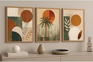 Quadros decorativos abstratos minimalistas em tons neutros para decoração de casa