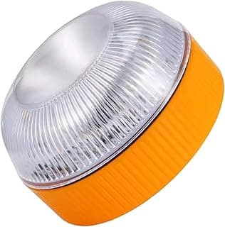 Sinalizador de trânsito LED para viária, lâmpada de advertência recarregável por indução, lâmpada de sinalização de emergência.