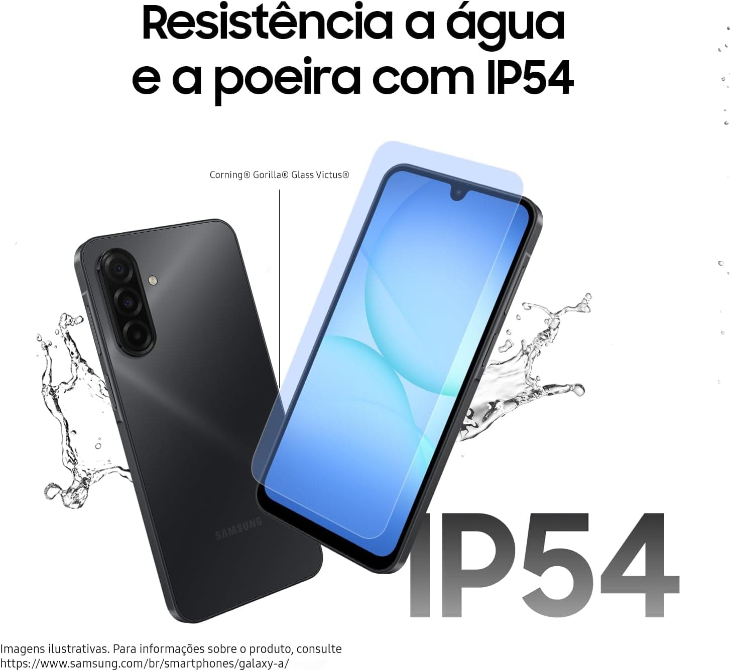 Smartphone Samsung Galaxy A17 Tela 6.7" Super AMOLED 128GB 4GB RAM Preto