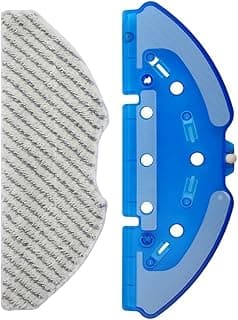Componentes de aspirador de pó robô com almofada de microfibra e base plástica azul