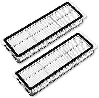 Kit 2 Filtros HEPA para Robô Aspirador - Preto e Prata
