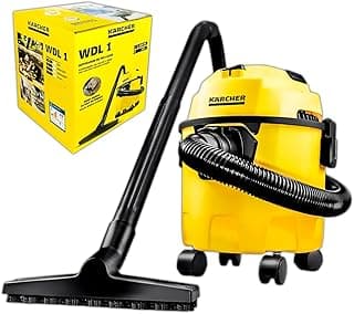 Aspirador de pó e água Kärcher WDL 1 amarelo e preto com caixa