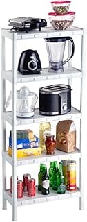Estante Plástica Branca 5 Prateleiras Agraplast Modelo Nápoles Cod 873
