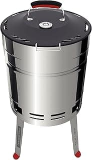 Churrasqueira a carvão Tramontina TCP 400 em aço inox com tampa em aço carbono esmaltado