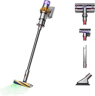 Aspirador sem fio Dyson V15 Detect Plus amarelo e níquel com acessórios