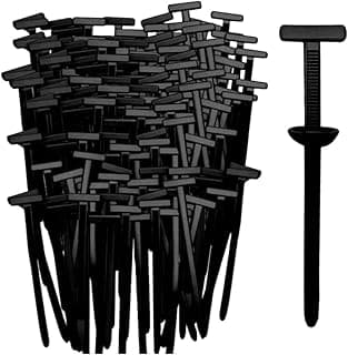 Kit de 50 abracadeiras auto travantes em nylon preto para manutenção automotiva