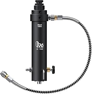 Filtro de compressor de ar GX-PUMP preto com válvula de sangria e tubo de saída