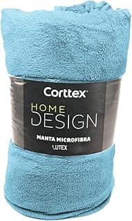 Manta de microfibra azul da Cortex Home Design, tamanho king, antialérgica, super macia, 2,20x2,40m.
