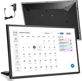 Calendário digital de 15,6 polegadas com tela sensível ao toque e interface familiar