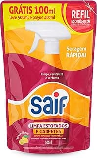 Limpa Estofados E Carpetes Sachê Saif 500Ml, Limpador De Carpetes E Estofados Sachê, Laranja E Vermelho, Limpa, Perfuma e Seca Rápido, Facilitando Sua Vida, Maximizando Toda Limpeza