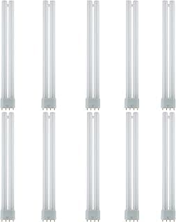 Pacote com 10 lâmpadas fluorescentes duplas Sunlite FT24DL/835/10PK brancas 3500K