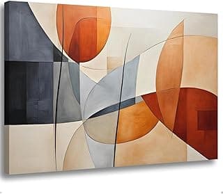 Quadro decorativo abstrato em canvas para decoração de parede em sala ou quarto