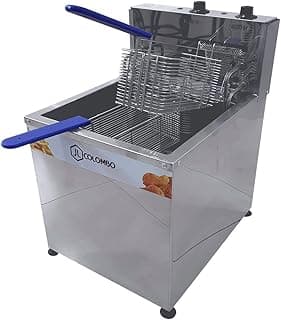 Fritadeira Elétrica JL Colombo 18 Litros, Aço Inox, com Cesta Removível