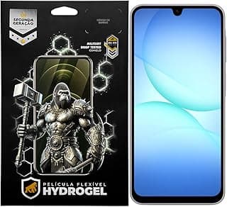 Película Hydrogel HD para Samsung Galaxy A17 5G em embalagem preta com motivos hexagonais