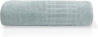 Toalha de banho cinza claro Camesa Loft com padrão em relevo, 70x130cm