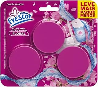 Bloco Sanitário Desodorizador Triplo Floral para Caixa Acoplada - Frescor