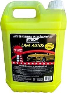 Galão de detergente automotivo verde limão BOX-21 LAVA AUTOS 5 litros