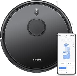 Robô aspirador de pó Xiaomi S20 Preto com controle remoto via smartphone