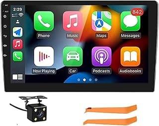 Rádio de carro Android 9 polegadas com câmera de ré e fitas de montagem