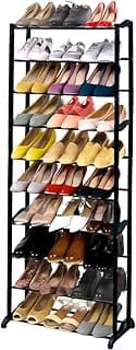 Sapateira Organizadora Multiuso Vertical 10 Andares Prateleira Tênis Sapatos