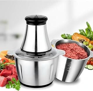 Triturador de Alimentos Elétrico 2 Litros Cozinha 110V com Carne Moída