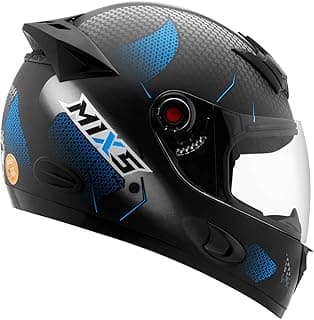 Capacete fechado Mixs MX5 Blaze Brilhante tamanho 58 azul