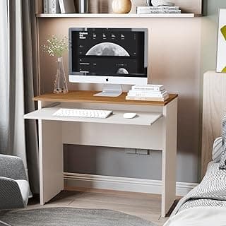 Escrivaninha Mesa para Computador Gamer Quarto Estudo Escritório Home Office (OFF WHITE FREIJÓ)