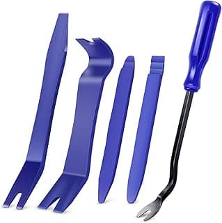 GOOACC Kit de ferramentas de remoção de acabamento automático 5 peças, kit de ferramentas de alavancagem sem arranhões para painel de clipe de porta de carro e painel de áudio - 5 peças