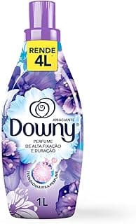 Frasco de amaciante concentrado Downy Lirios Do Campo, 1L, rende 4L, perfume de lavanda e algodão