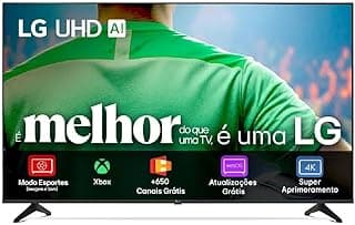 Smart TV LG UHD 43UA75 4K AI Processador α7 43" Webos Google Cast Alexa Integrado