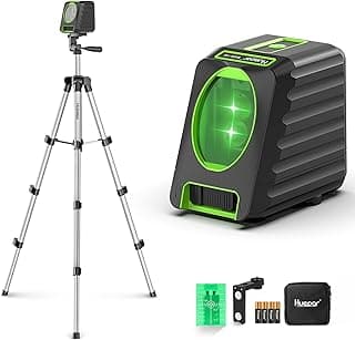 Nível a laser com tripé Huepar, baterias e acessórios