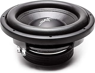 Skar Audio Subwoofer veicular VD-10 D2 de 10 polegadas 800 W potência máxima dupla de 2 Ohm com montagem rasa